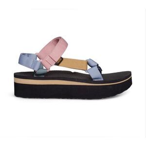 Teva flatform universal light multi colorblock webbing sandals women’s size 7